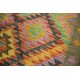 Kaudani wzorzysty dywan kilim z Afganistanu 100% wełna VINTAGE 197x296cm pastelowe kolory