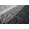 Luksusowy dywan Brinker Carpets Step Design A szary brąz 170x230cm 100% wełna owcza