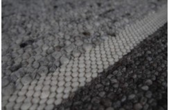 Luksusowy dywan Brinker Carpets Step Design A szary brąz 170x230cm 100% wełna owcza