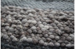 Luksusowy dywan Brinker Carpets Step Design A szary brąz 170x230cm 100% wełna owcza