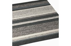 Luksusowy dywan Brinker Carpets Step Design A szary brąz 170x230cm 100% wełna owcza