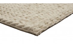 Luksusowy dywan Brinker Carpets Hay 110 biały 200x300cm 100% wełna filcowana warkocze