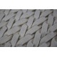 Luksusowy dywan Brinker Carpets Hay 110 biały 200x300cm 100% wełna filcowana warkocze