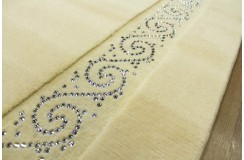 Gładki dywan 170x240 SWAROVSKI ELEMENTS LUXOR STYLE wełny owczej lux