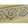 Gładki dywan 170x240 SWAROVSKI ELEMENTS LUXOR STYLE wełny owczej lux
