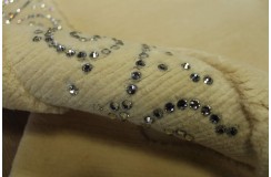 Gładki dywan 170x240 SWAROVSKI ELEMENTS LUXOR STYLE wełny owczej lux