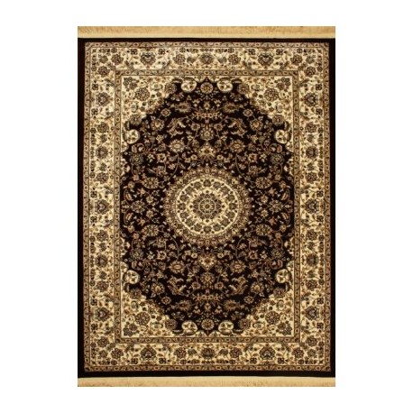 Klasyczny wzór dywan Isfahan 5250A brązowy Marbex 850 000 wiązań/m2 miękki 160x230cm