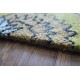Żółty dywan z kolorowymi kwiatami 100% wełniany 155x215 tani Indie