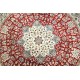 Dywn Nain 6la Habibian okrągły gęsto ręcznie tkany dywan z Iranu wełna + jedwab ok 200x200cm czerwony