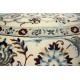 Dywn Nain 6la Habibian okrągły gęsto ręcznie tkany dywan z Iranu wełna + jedwab ok 250x250cm beżowy