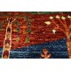 Dywan Ziegler Arijana Shaal 100% wełna kamienowana ręcznie tkany okrągły 170x170cm kolorowy w pasy