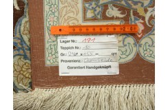 Perski oryginalny dywan Kom unikatowy 100% naturalny jedwab 170x240cm