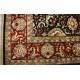 Ciemny klasyczny dywan Tabriz z Indii 200x300cm 100% wełna oryginalny ręcznie tkany perski gruby