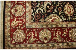 Ciemny klasyczny dywan Tabriz z Indii 200x300cm 100% wełna oryginalny ręcznie tkany perski gruby
