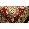 Ciemny klasyczny dywan Tabriz z Indii 200x300cm 100% wełna oryginalny ręcznie tkany perski gruby