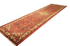 Orient perski dywan ręcznie tkany Hosseinabad luksusowy chodnik 123x447