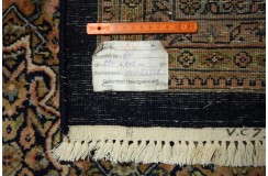 Czarny ręcznie tkany dywan Tabriz z Indii wełniany 240x300cm