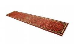 Orient perski dywan ręcznie tkany Hosseinabad luksusowy chodnik 90x400