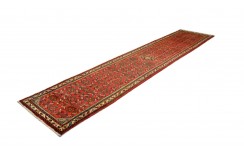 Orient perski dywan ręcznie tkany Hosseinabad luksusowy chodnik 90x400