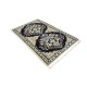 Nain 6la Habibian gęsto ręcznie tkany dywan z Iranu wełna + jedwab ok 50x75cm granatowy majestatyczny 