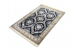 Ręcznie tkany dywan Nain 6la Habibian z Iranu 95x145cm granatowy