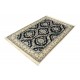 Nain 6la Habibian gęsto ręcznie tkany dywan z Iranu wełna + jedwab ok 96x145cm granatowy majestatyczny 