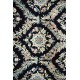 Nain 6la Habibian gęsto ręcznie tkany dywan z Iranu wełna + jedwab ok 96x145cm granatowy majestatyczny 