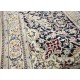 Nain 6la Habibian gęsto ręcznie tkany dywan z Iranu wełna + jedwab ok 100x150cm granatowy majestatyczny 