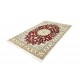 Nain 6la Habibian gęsto ręcznie tkany dywan z Iranu wełna + jedwab ok125x192cm czerwony majestatyczny 