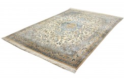 Ręcznie tkany dywan Nain 4la Todeshk z Iranu 125x192cm beżowy unikat