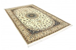 Ręcznie tkany dywan Nain 6la Habibian z Iranu 132x212cm beżowy