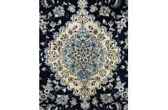 Ręcznie tkany dywan Nain 6la Habibian z Iranu 172x256cm granatowy