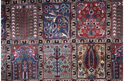 Czarny ręcznie tkany dywan Baktjar z Indii wełniany 200x300cm